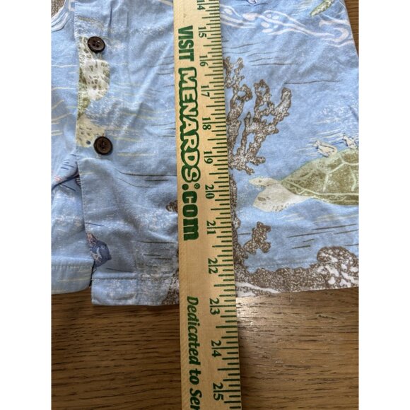 Kahala Hawaiian Shirt Boys Sz Large 10/12 Button Down Short Sleeve Fish - Picture 4 of 8